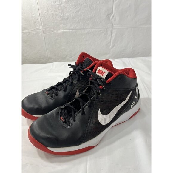 Nike Men The Air Overplay IX Basketball Shoe Black/Red Sz 13 Style 831572-004 - Picture 15 of 16